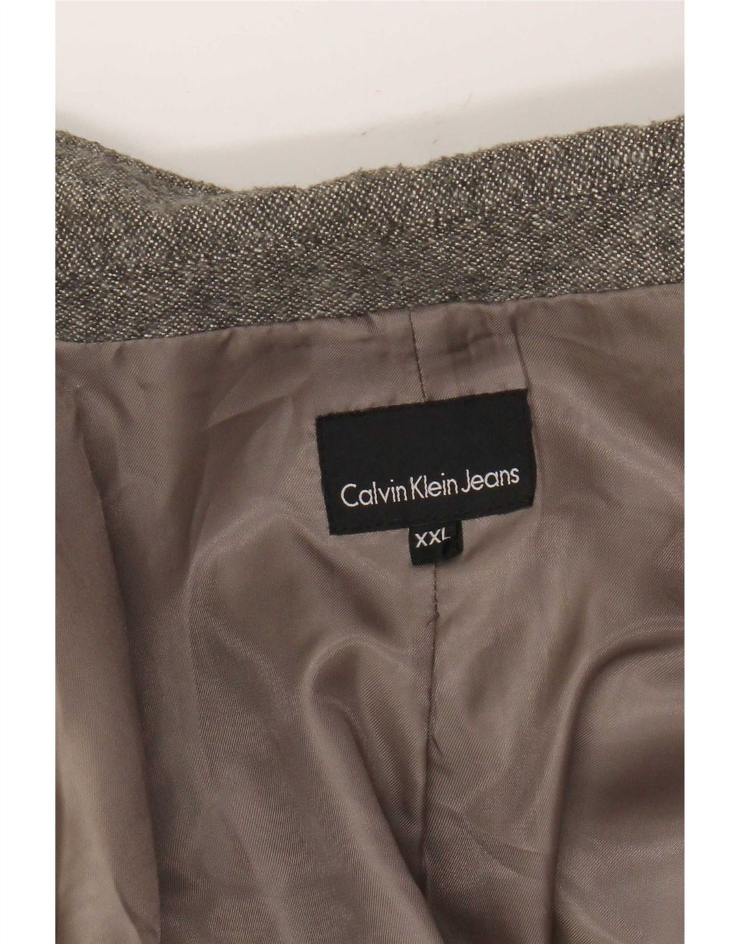 Calvin Klein Jeans Dame 1 Knap Blazer Jakke UK 20 2XL Grå