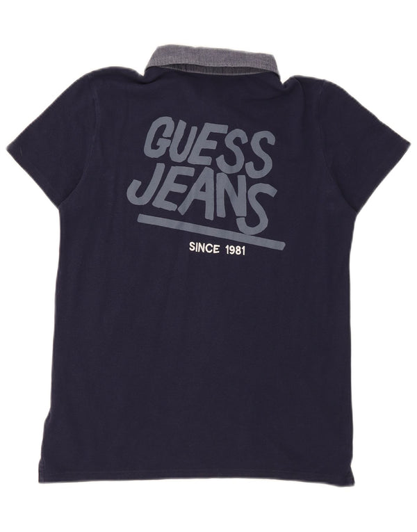 Guess piger grafisk polo shirt 13-14 år marineblå bomuld