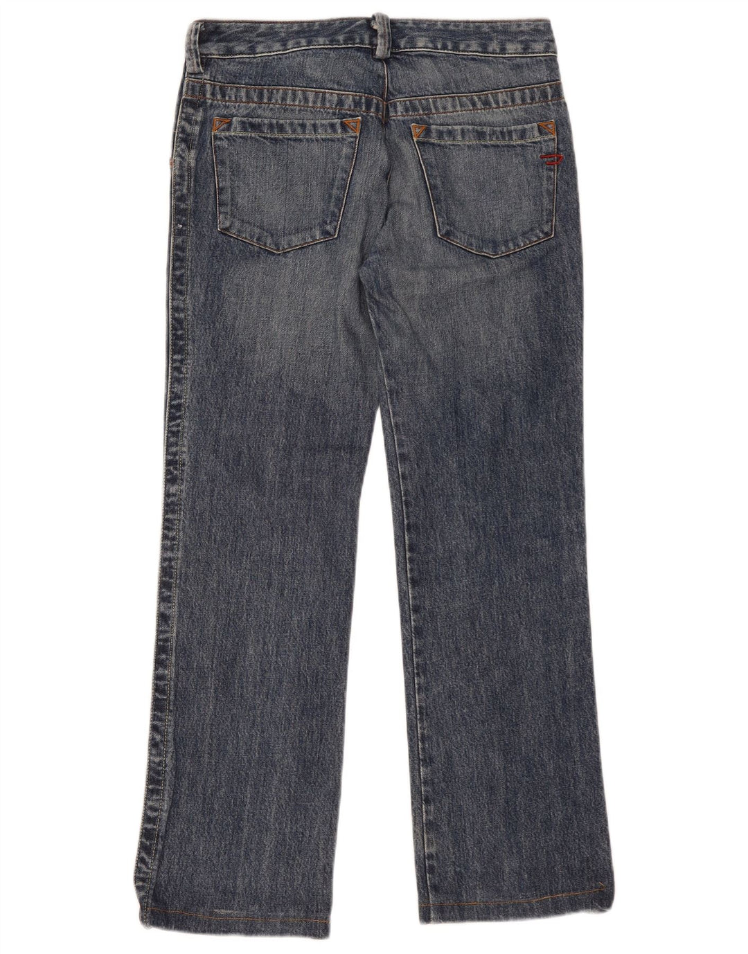 DIESEL Dame Straight Jeans W29 L30 Blå Bomuld