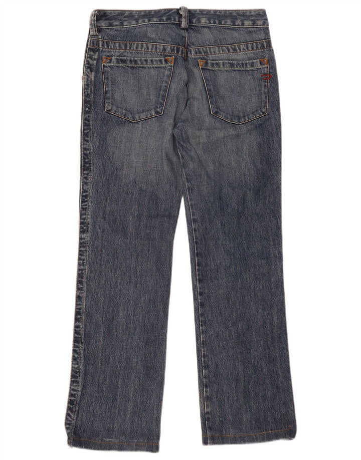 DIESEL Dame Straight Jeans W29 L30 Blå Bomuld