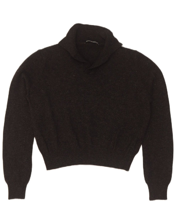 Brandy Melville Dame Crop Polo Neck Jumper Sweater UK 14 Medium Sort