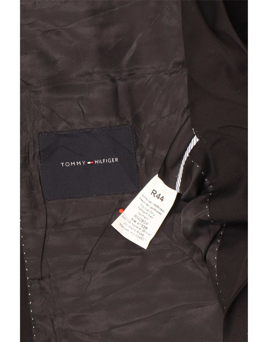 Tommy Hilfiger Herre 2 Button Blazer Jacket UK 44 2XL Sort Uld