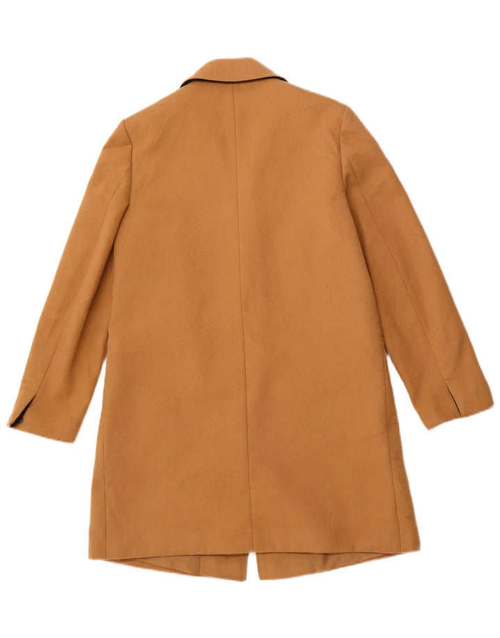 TOPSHOP Åben overfrakke til kvinder UK 10 Small Beige Polyester