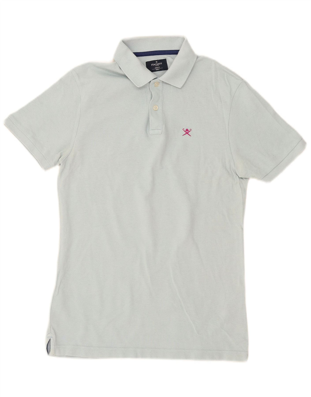 Hackett Herre Slim Fit Polo Shirt Lille Blå Bomuld