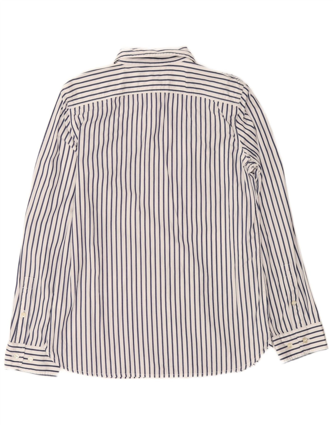 RALPH LAUREN Dameskjorte UK 14 Medium White Pinstripe Bomuld