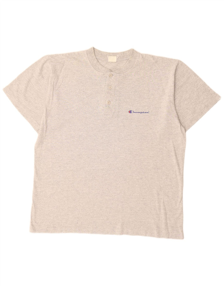 CHAMPION Herre T-Shirt Top Stor grå Flecked Bomuld