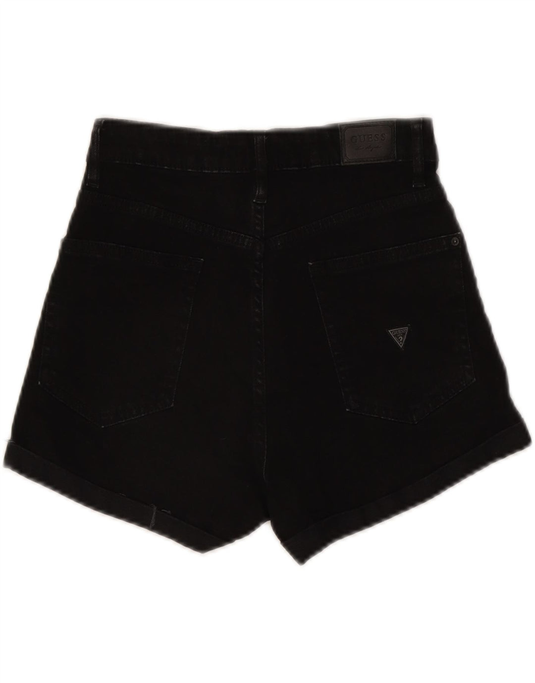 GUESS Womens Denim Shorts W25 XS Black Cotton Vintage Guess and Second-Hand Guess from Messina Hembry 