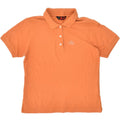 KAPPA Womens Polo Shirt UK 14 Large Orange Cotton | Vintage Kappa | Thrift | Second-Hand Kappa | Used Clothing | Messina Hembry 