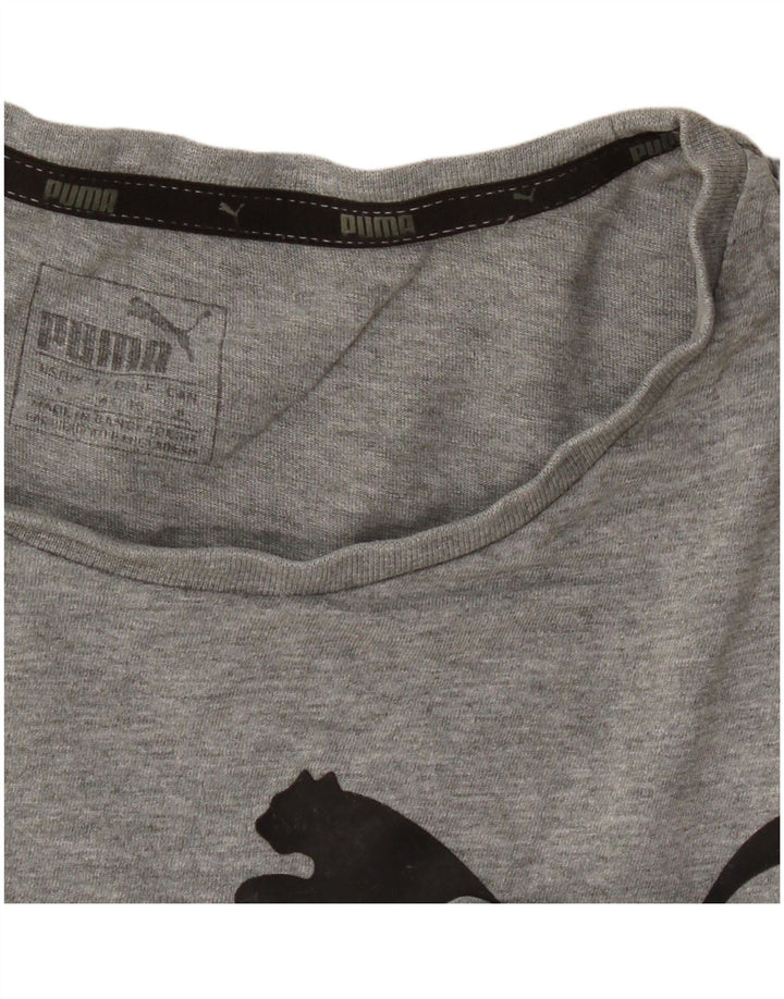 Puma Herre Grafisk T-Shirt Top Lille Grå