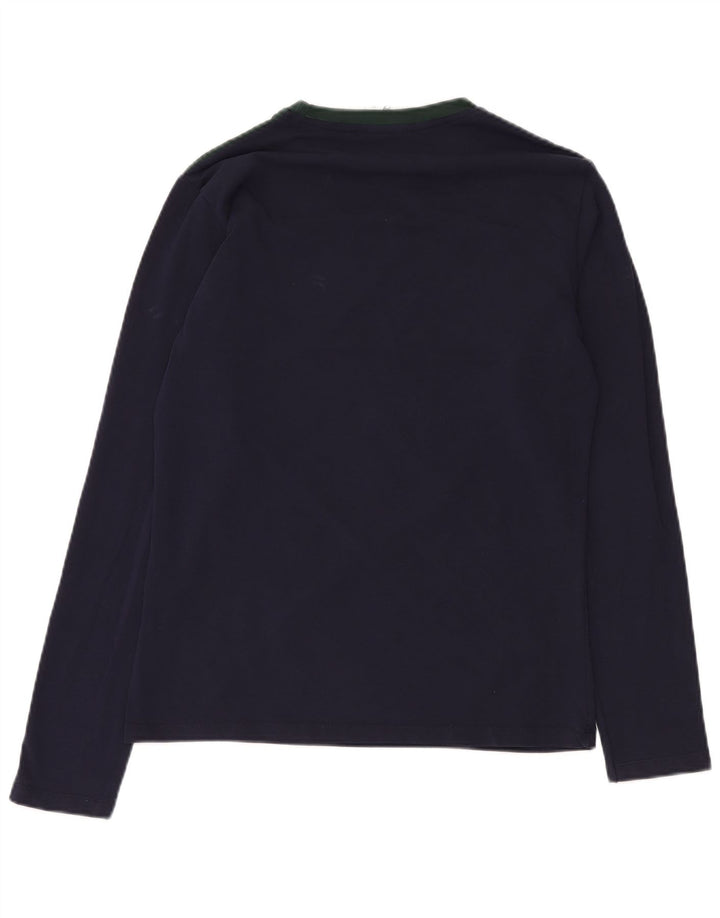 SWEET YEARS Dame Grafisk Top Langærmet UK 18 XL Navy Blue Colourblock