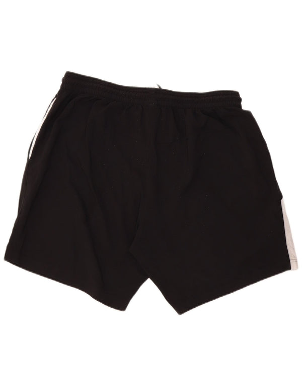 Reebok Herre grafiske sportsshorts XL Sort Colourblock Polyester