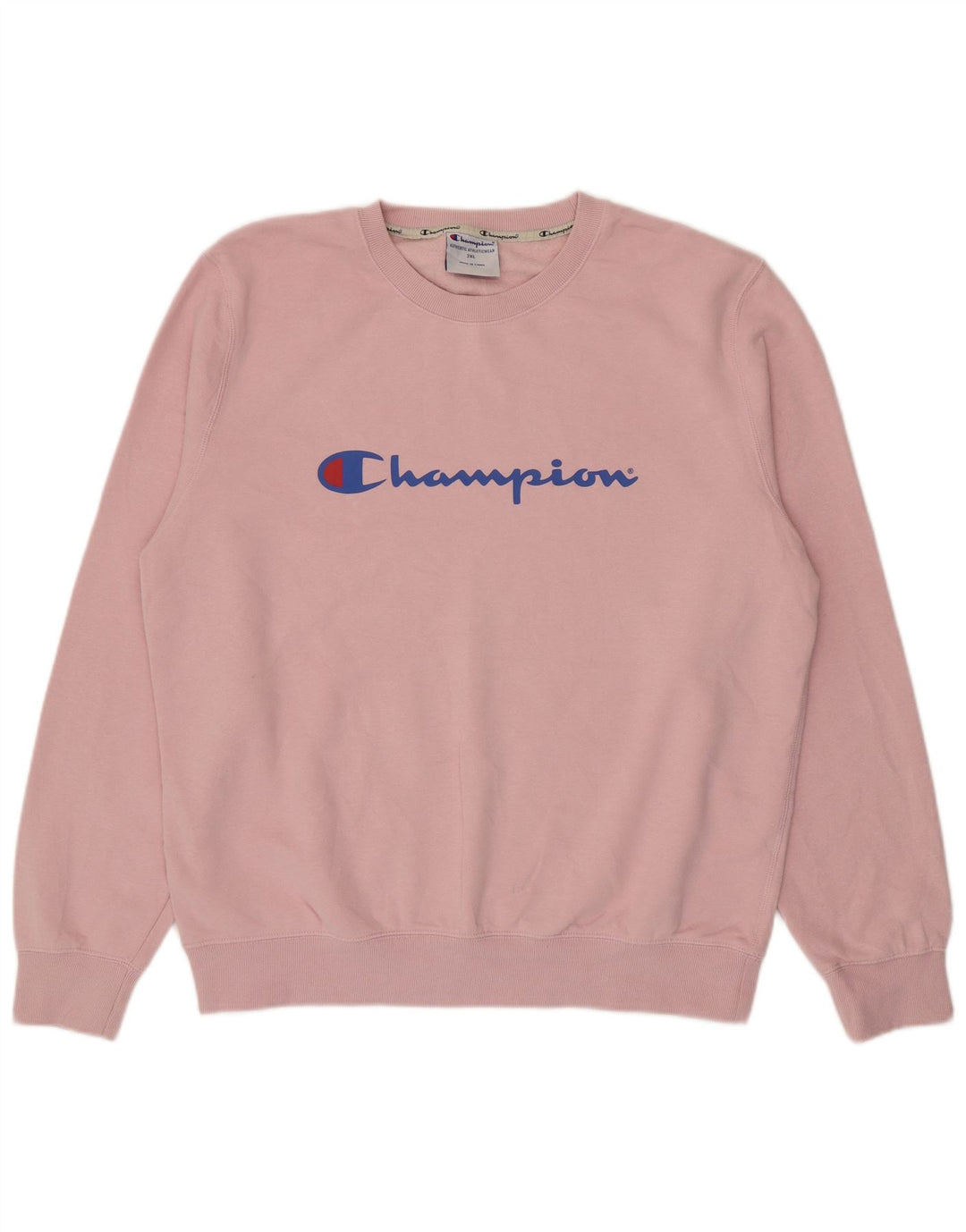 Champion Herre Grafisk Sweatshirt Jumper 2XL Pink Bomuld