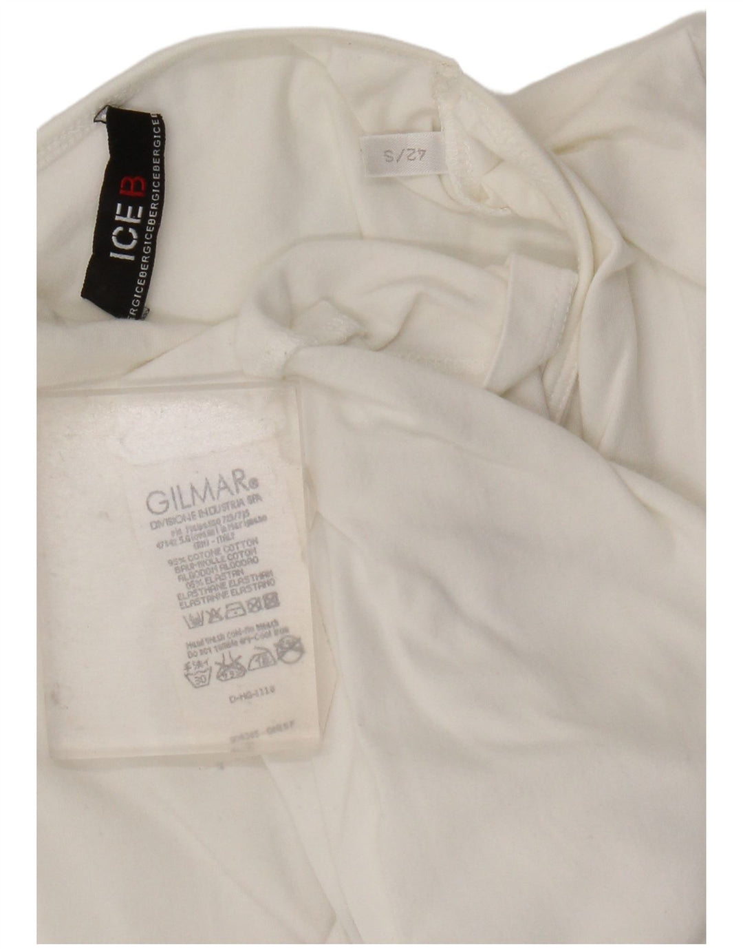 Iceberg Dame Grafisk Top Langærmet IT 42 Medium White Floral Bomuld