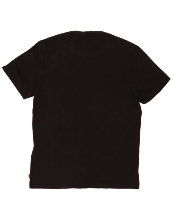 Levi's Herre grafisk T-shirt top mellem sort bomuld