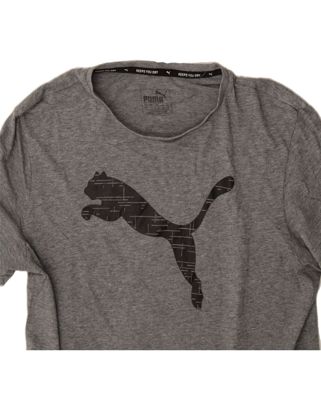 PUMA Boys Graphic T-Shirt Top 15-16 Years Grey Cotton Vintage Puma and Second-Hand Puma from Messina Hembry 