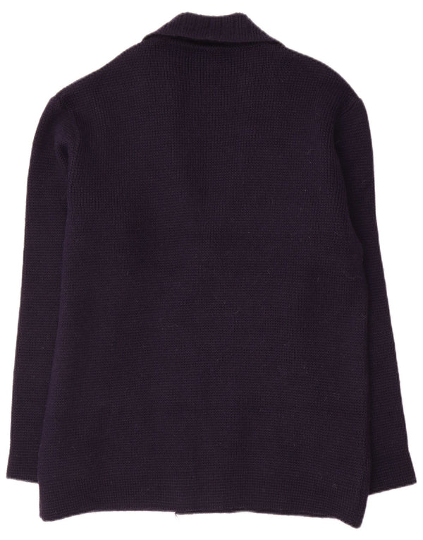Settebello Herre cardigan sweater Medium Marineblå Uld