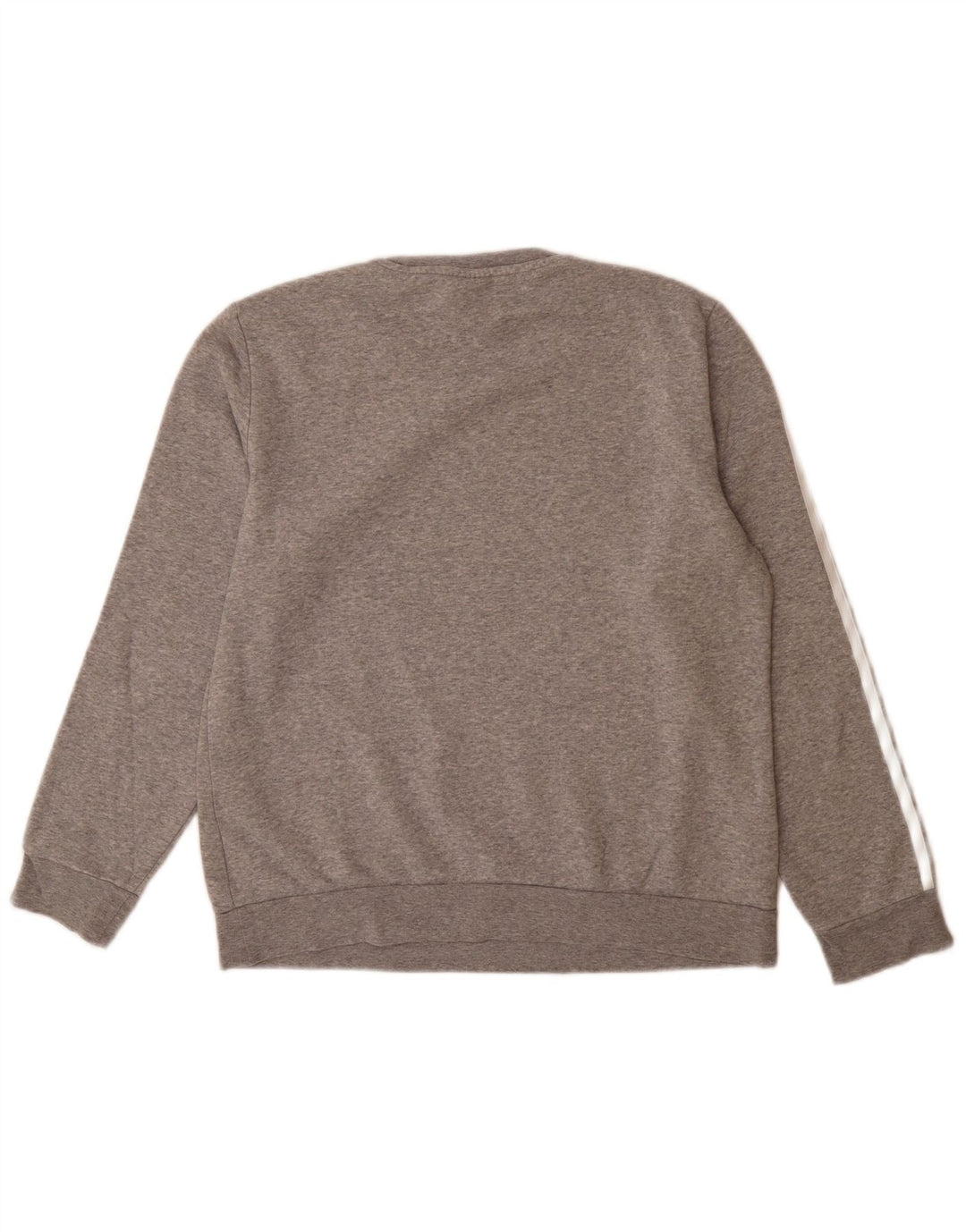 ADIDAS Womens Sweatshirt Jumper UK 16/18 Large Grey Cotton