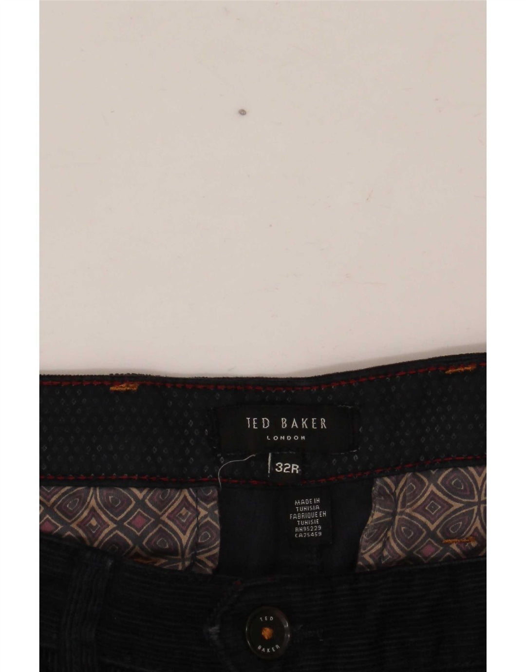 Ted Baker Dame Slim Corduroy Bukser W32 L31 Navy Blue