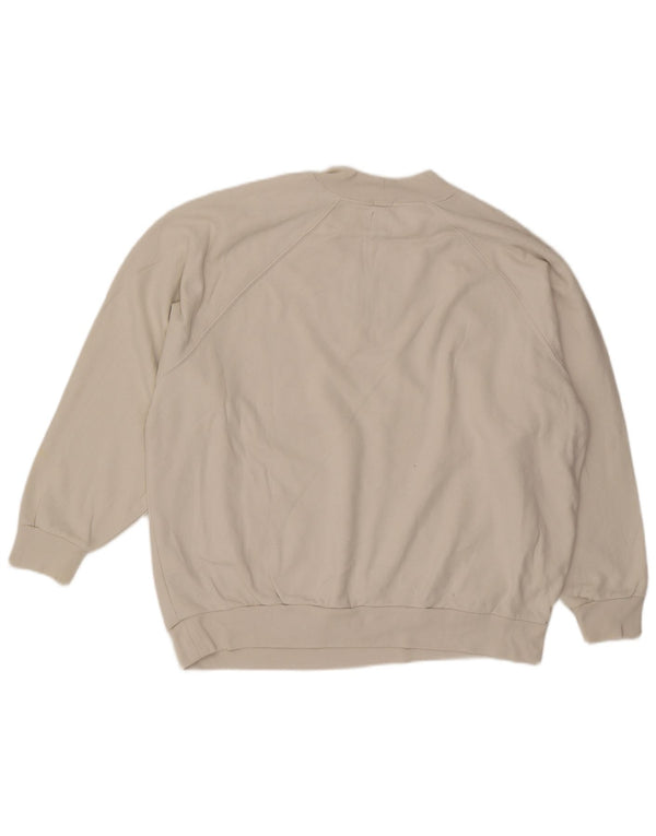 Gap Herre Grafisk Oversized Sweatshirt Jumper Medium Beige