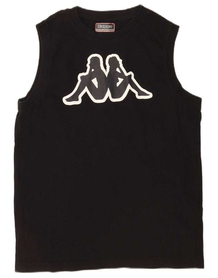 Kappa Herre Grafisk Vest Top Medium Sort Bomuld