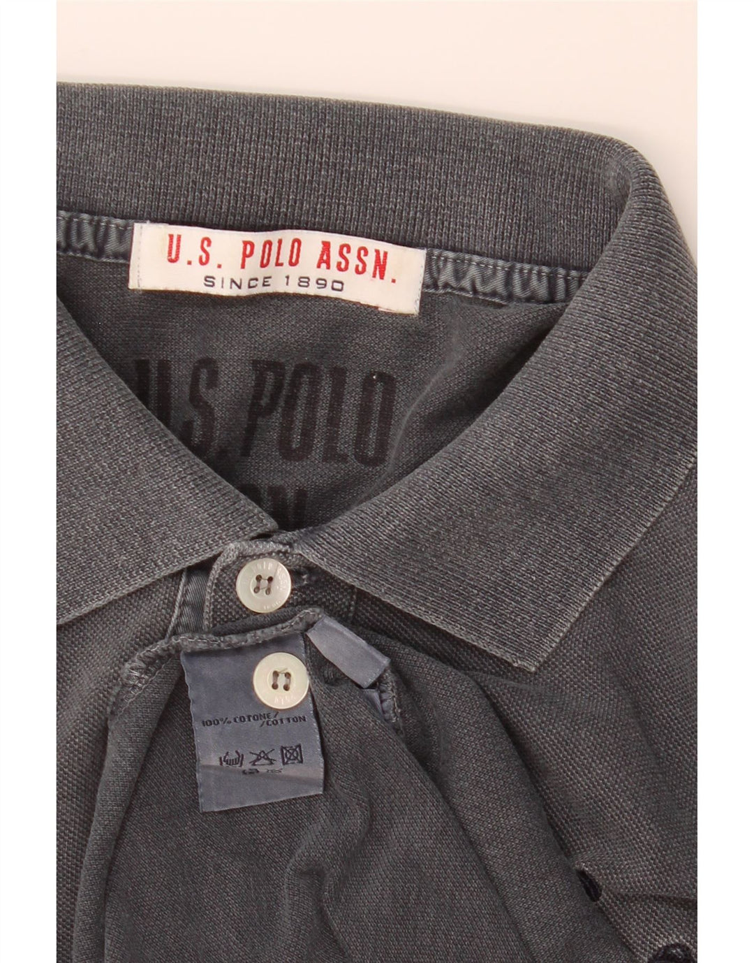 U.S. Polo Assn. Herre poloshirt mellemgrå bomuld