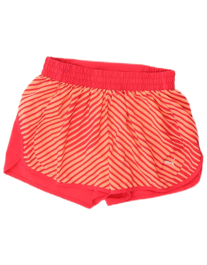 Puma Sportsshorts til kvinder UK 12 Medium Pink Stribet Polyester