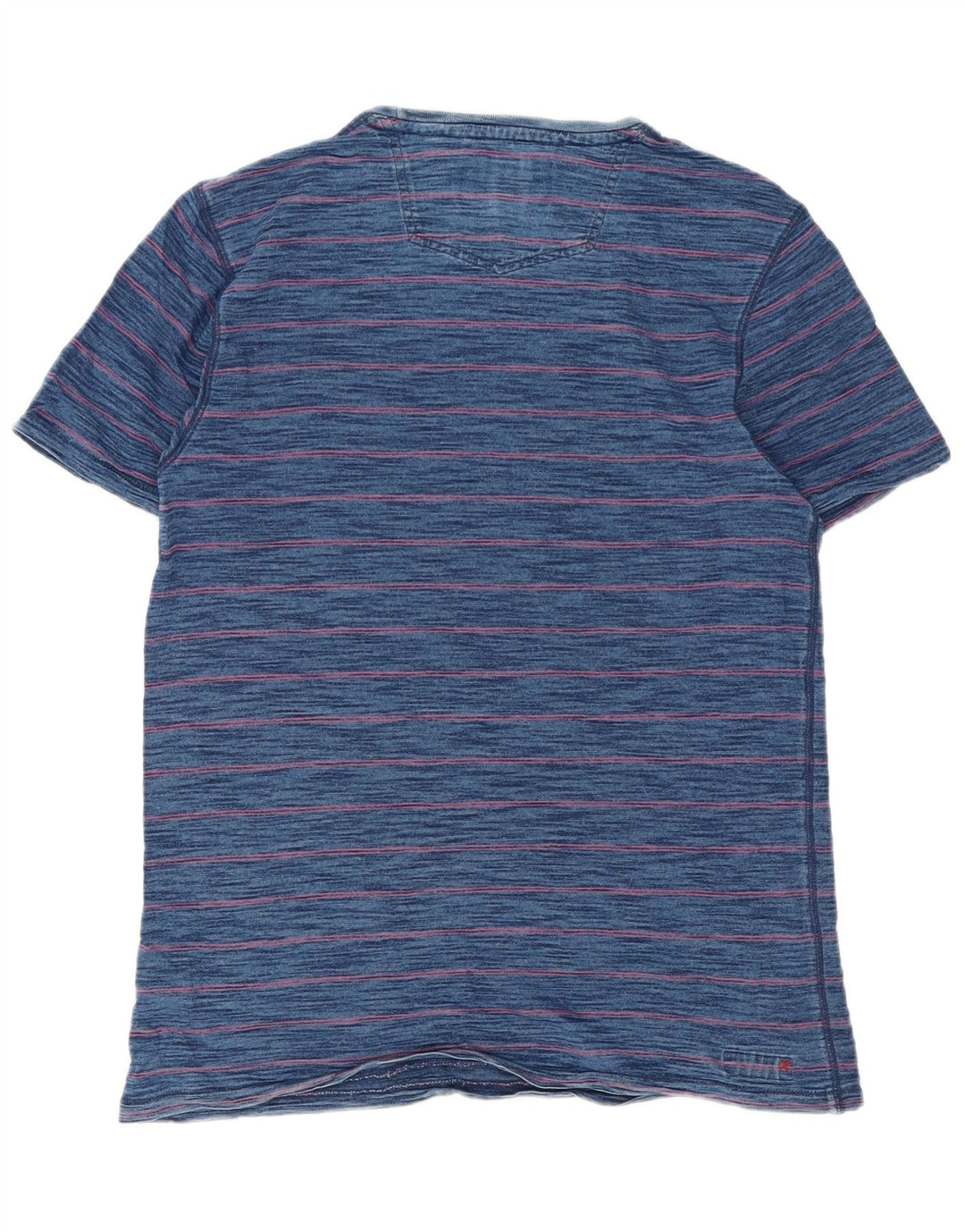 Fat Face Herre T-Shirt Top Medium Marineblå Nålestribet bomuld