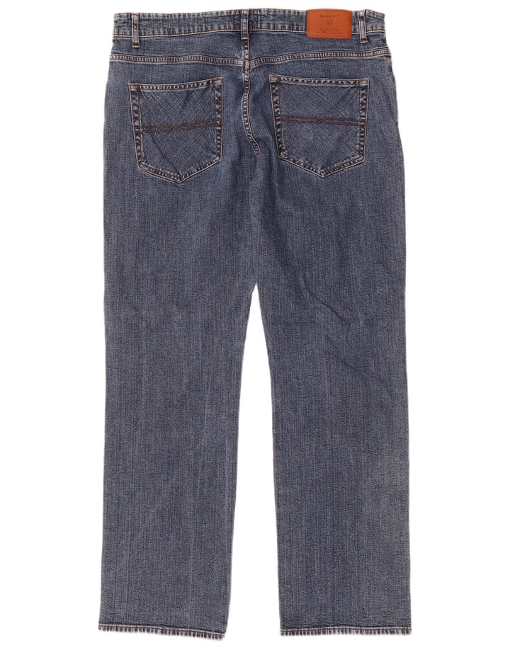 Gant Herre Jason Regular Fit Straight Jeans W38 L32 Blå Bomuld
