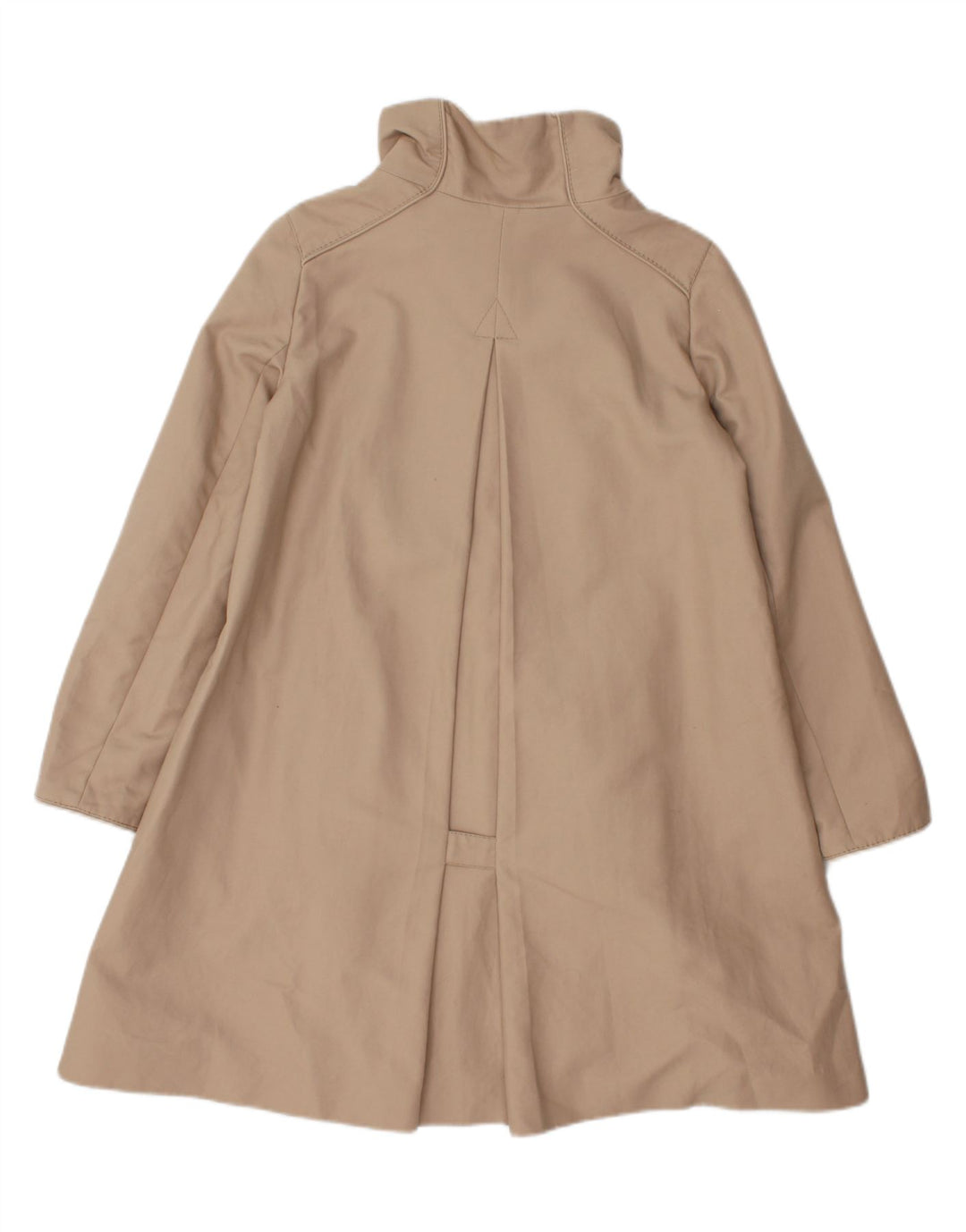 ZARA Womens Overcoat UK 6 XS Beige Cotton Vintage Zara and Second-Hand Zara from Messina Hembry 