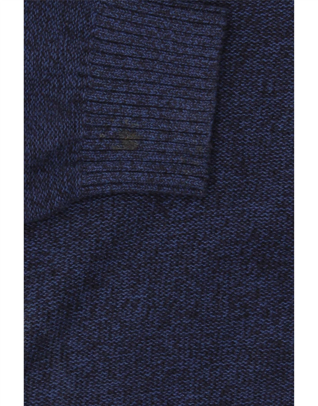 L.L.Bean Herre Button Neck Sweater 2XL Navyblå Flecked Bomuld