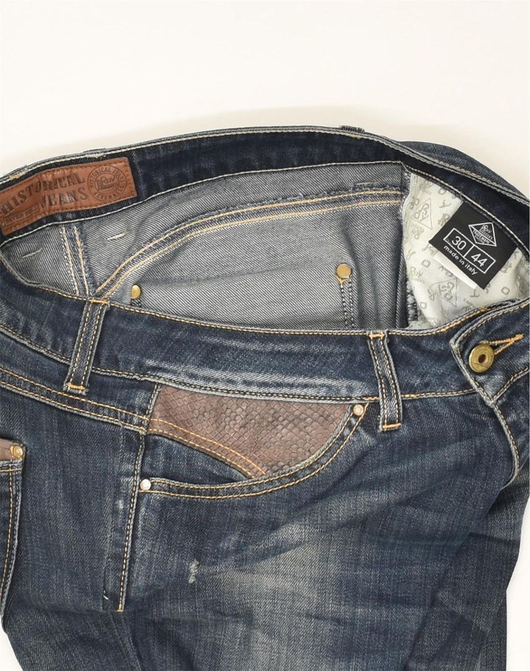 ROY ROGERS Womens Skinny Jeans IT 44 Medium W30 L33 Blue Cotton | Vintage Roy Rogers | Thrift | Second-Hand Roy Rogers | Used Clothing | Messina Hembry 