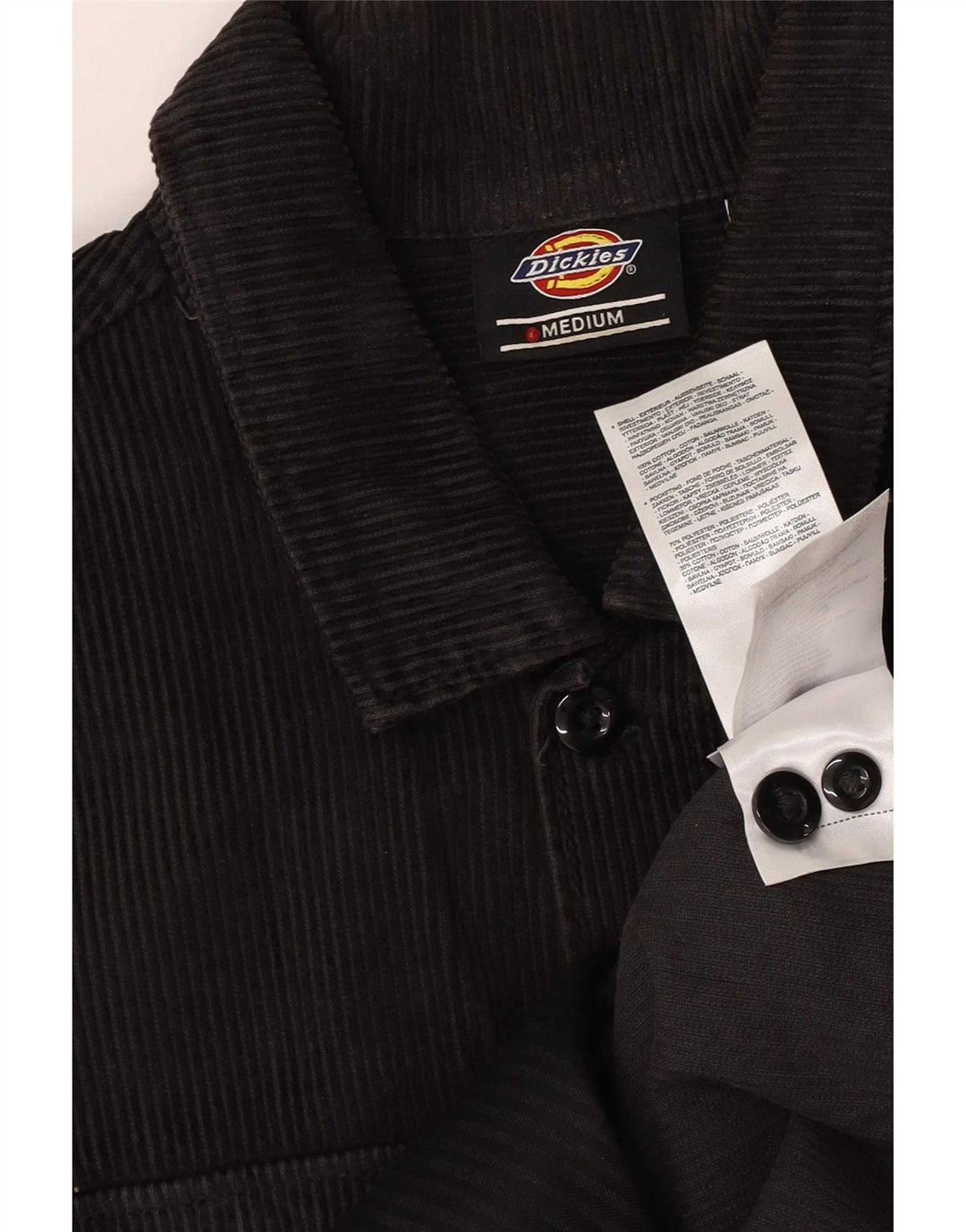 Dickies Herre Overshirt Corduroy Shirt Medium Navy Blue Bomuld