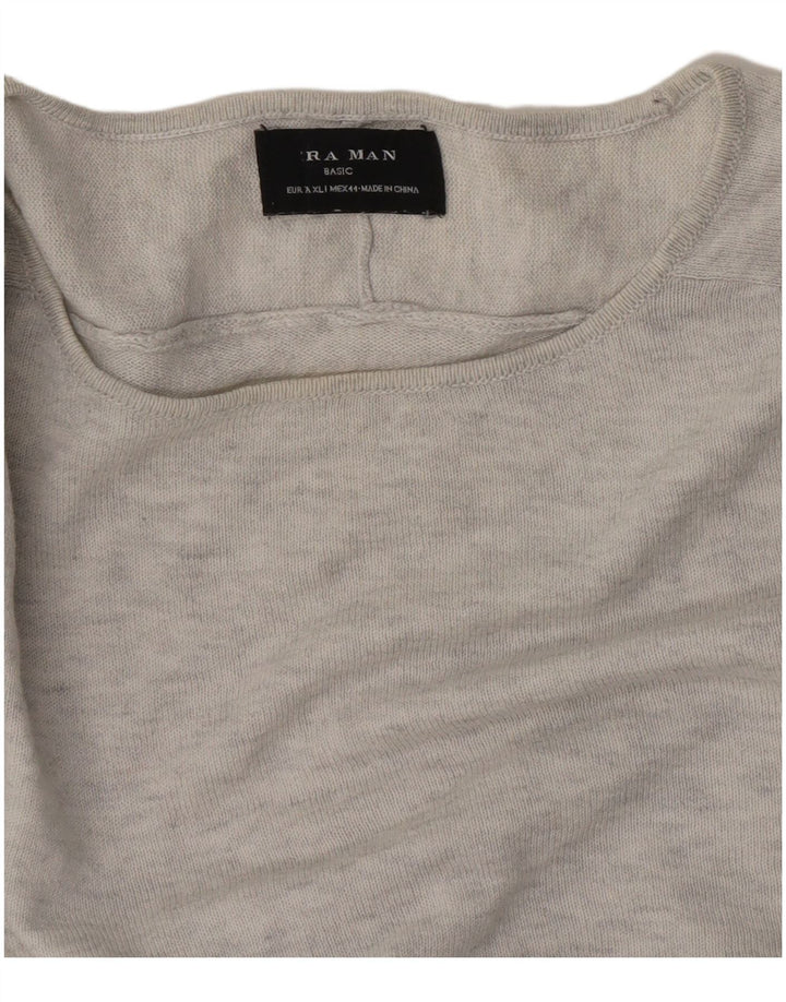 Zara Herre Top Langærmet XL Grå