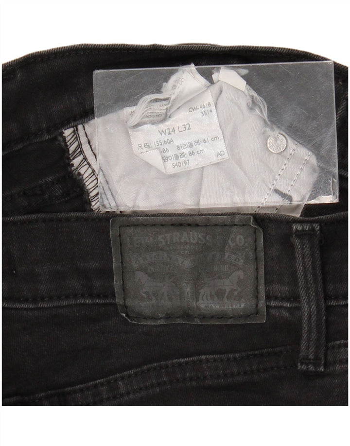 Levi's Skinny Jeans til kvinder W24 L32 Sort