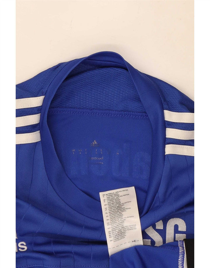 Adidas Herre Climacool Grafisk T-Shirt Top Lille Blå Colourblock Polyester