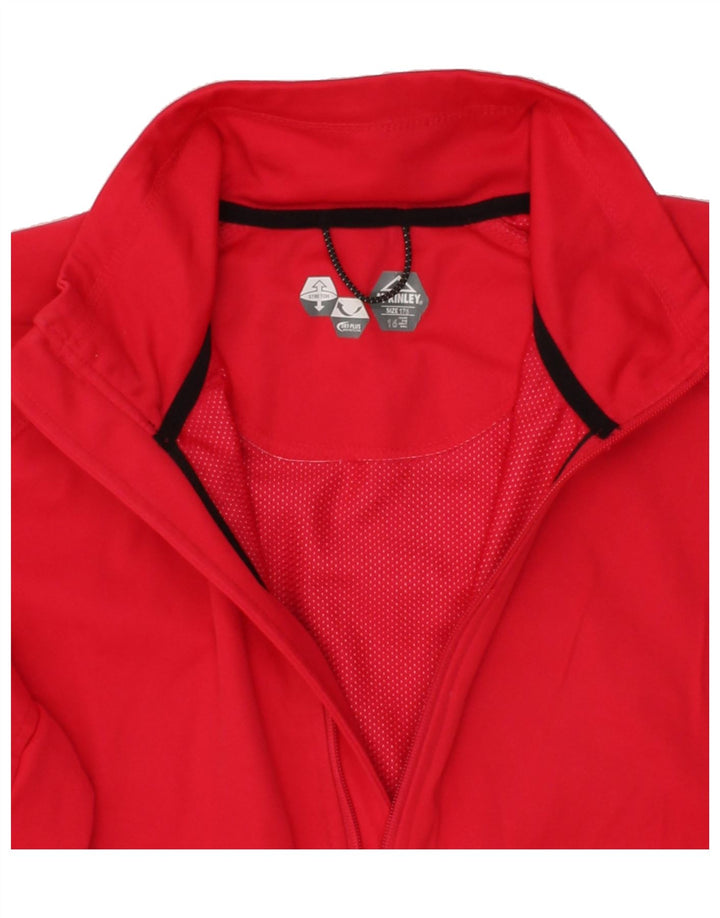 MC KINLEY Girls Stretch Bomber Jacket 15-16 Years Red Vintage MC Kinley and Second-Hand MC Kinley from Messina Hembry 