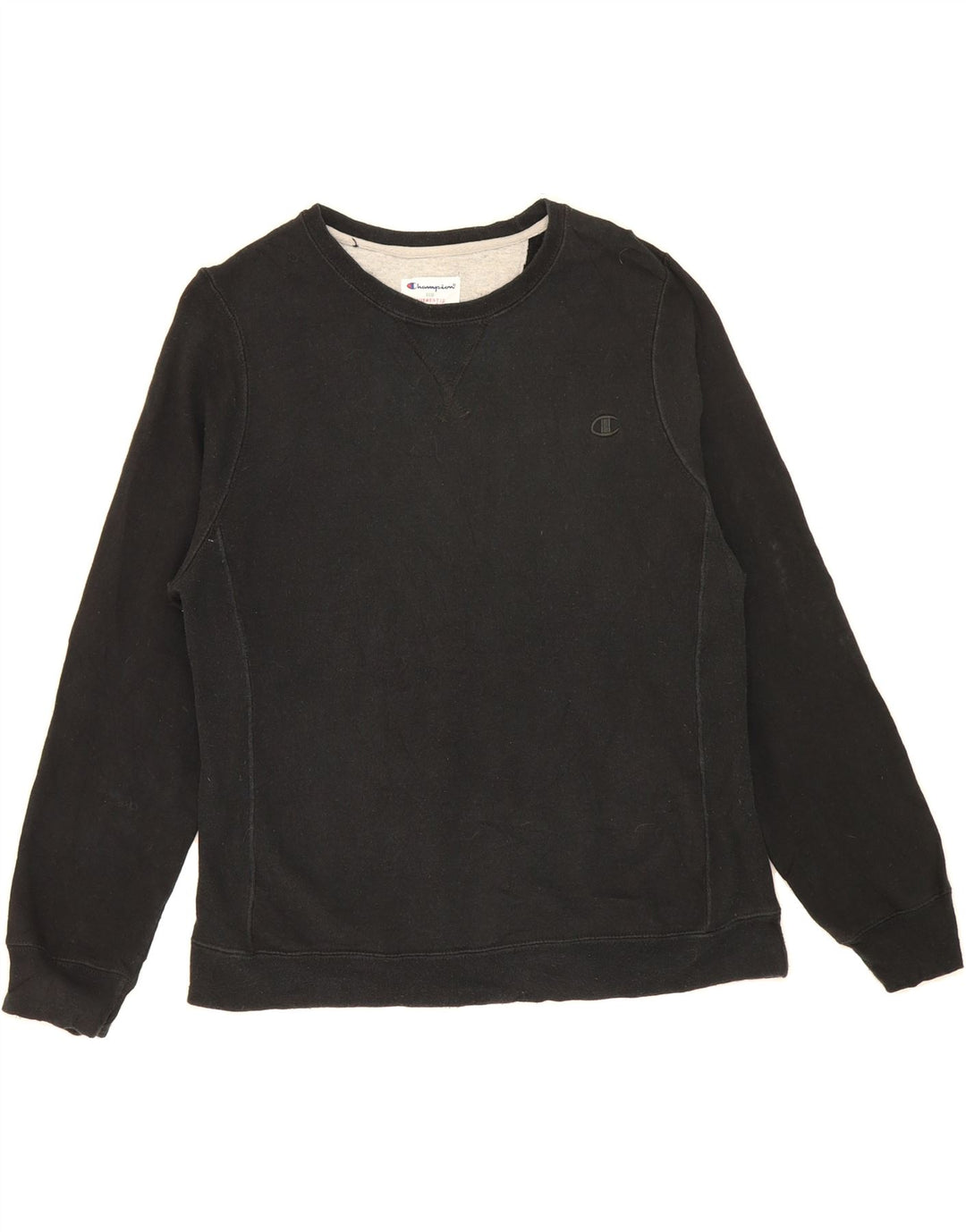 CHAMPION Womens Sweatshirt Jumper UK 16 Large Black Cotton Vintage Champion and Second-Hand Champion from Messina Hembry 