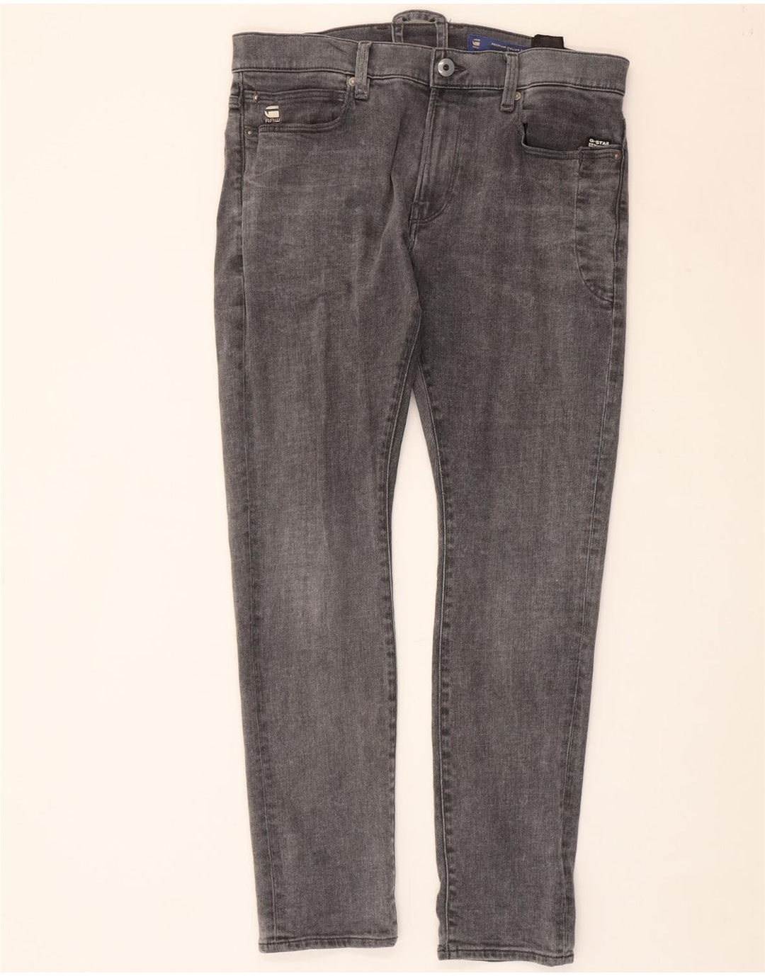 G-STAR Slim Jeans til mænd W32 L30 Grå bomuld
