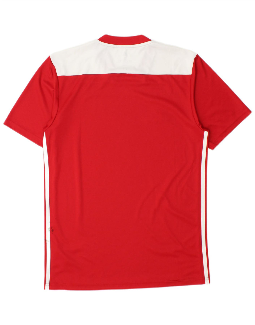 Adidas Herre Climalite T-Shirt Top Lille Rød Colourblock Polyester