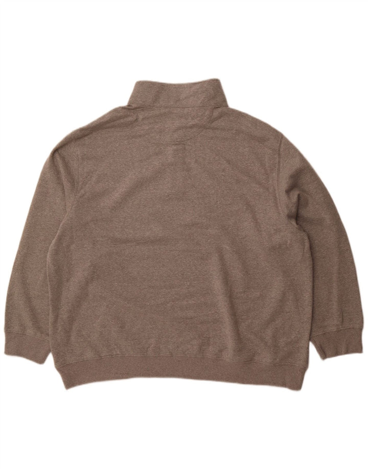 IZOD Sweatshirt med lynlås til mænd 2XL grå bomuld