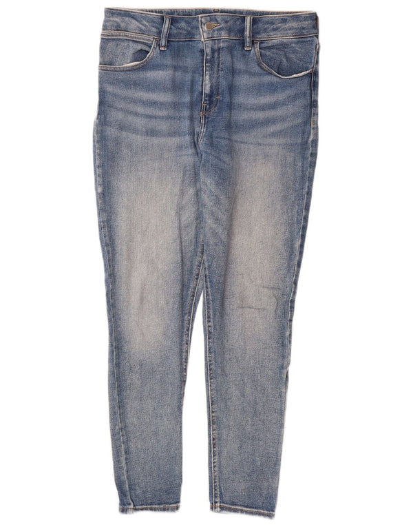 Topshop Dame Skinny Jeans W34 L29 Blå Bomuld
