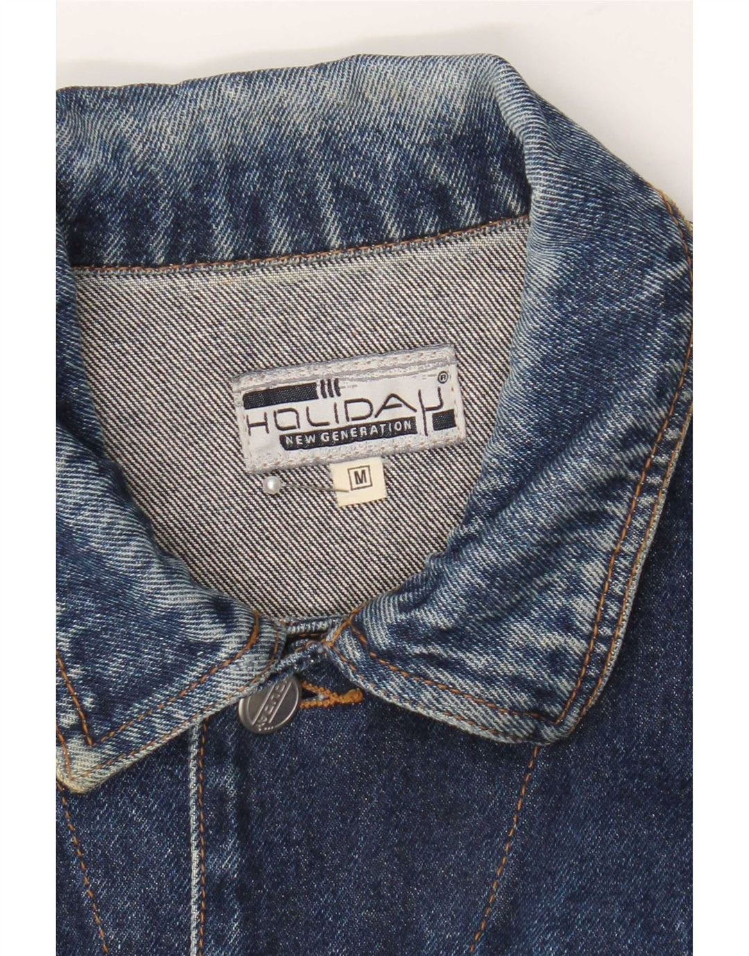 Holiday Herre Regular Fit denimjakke UK 38 Medium Blue Cotton