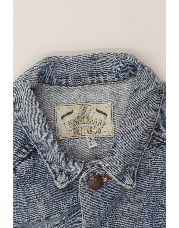 RIFLE Mens Denim Jacket UK 36 Small Blue Cotton Vintage Rifle and Second-Hand Rifle from Messina Hembry 