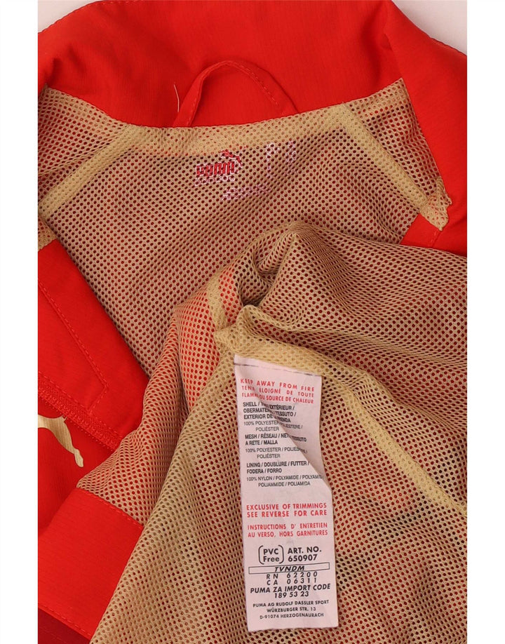 Puma træningsdragt topjakke til piger 11-12 år Rød Colourblock Polyester