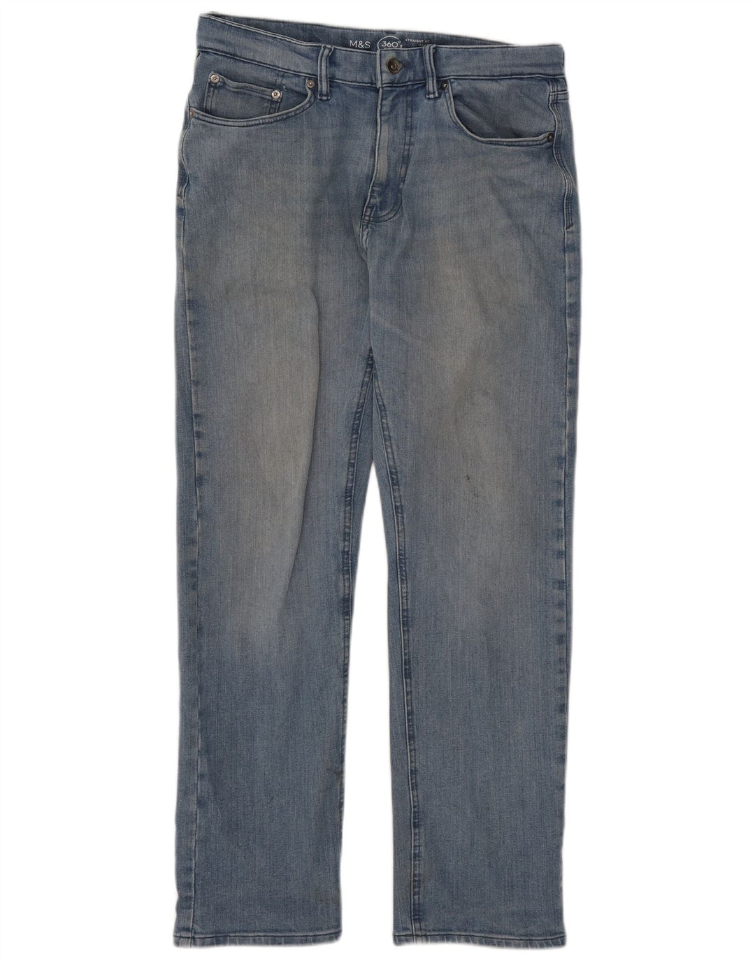 Marks & Spencer Straight Jeans til mænd W32 L29 blå bomuld
