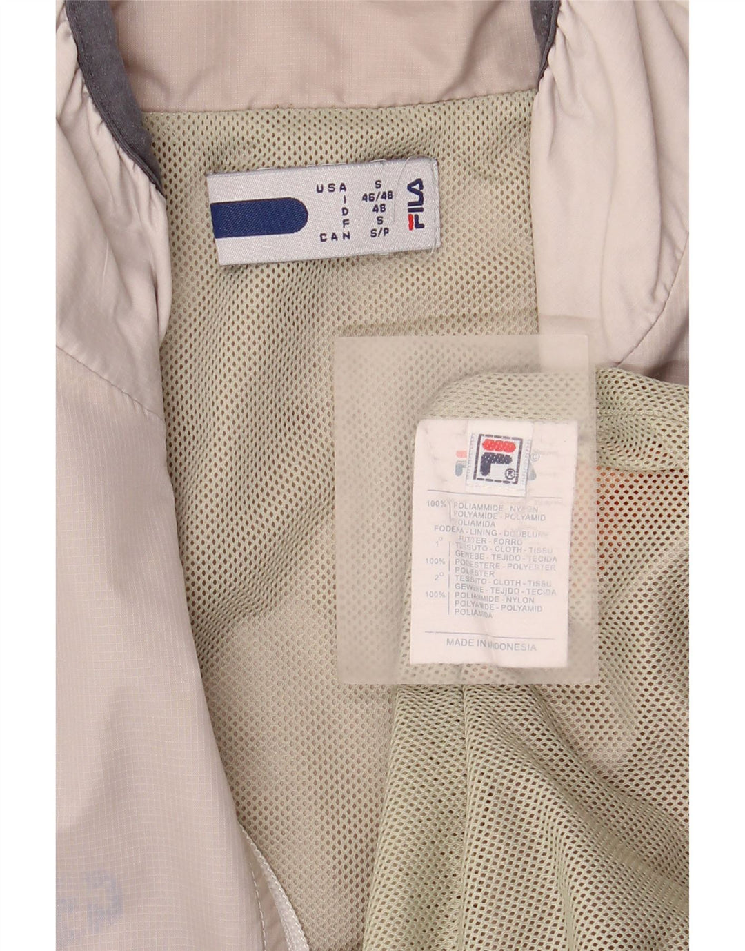 Fila Træningsdragt til mænd Topjakke Lille Beige Colourblock Polyamid