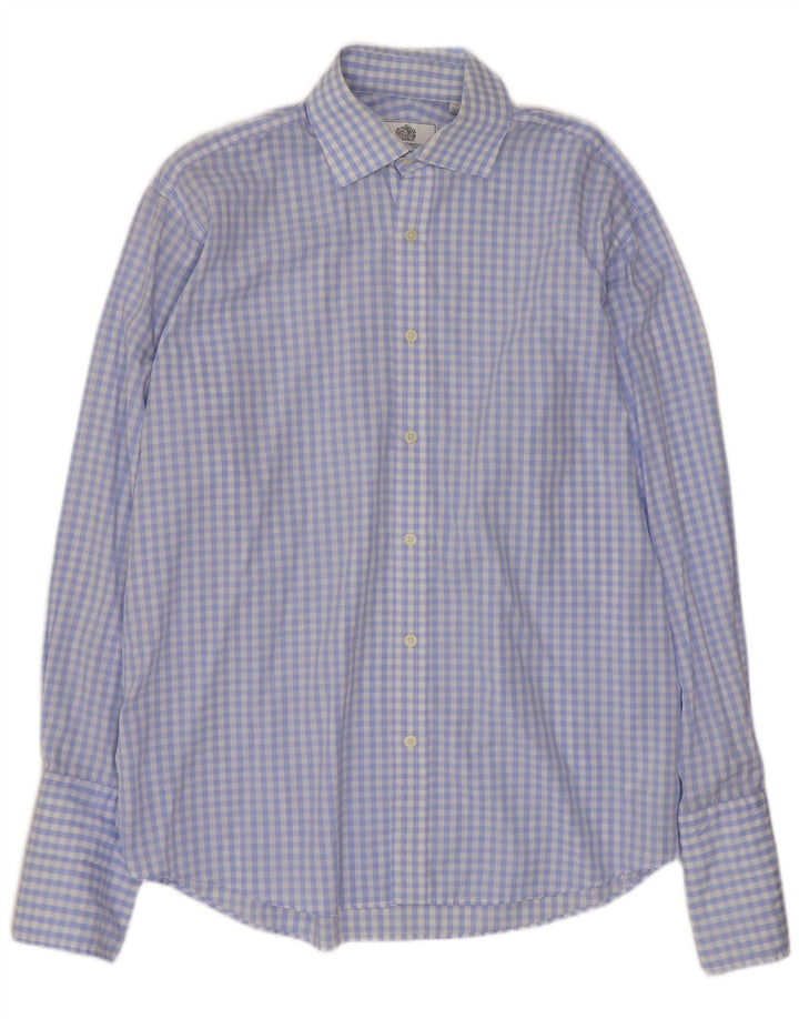 Van Heusen Herreskjorte str. 41 16 Large Blue Gingham Cotton