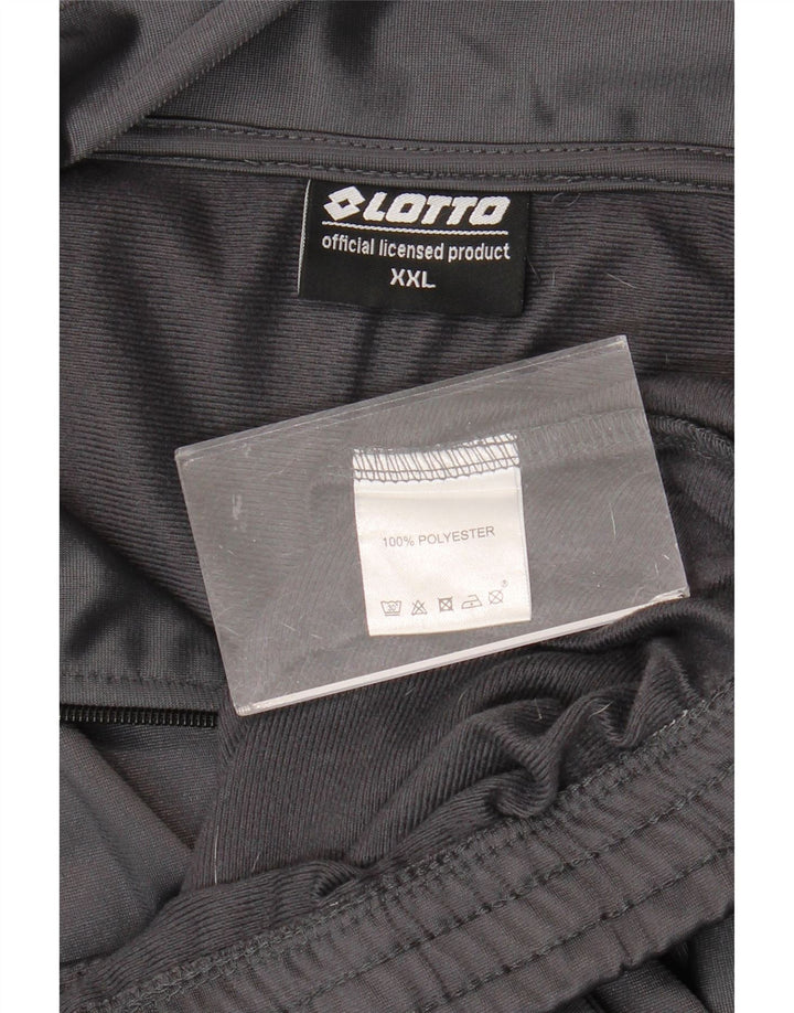 Lotto Mens Tracksuit Top Jacket 2XL Grey Polyester
