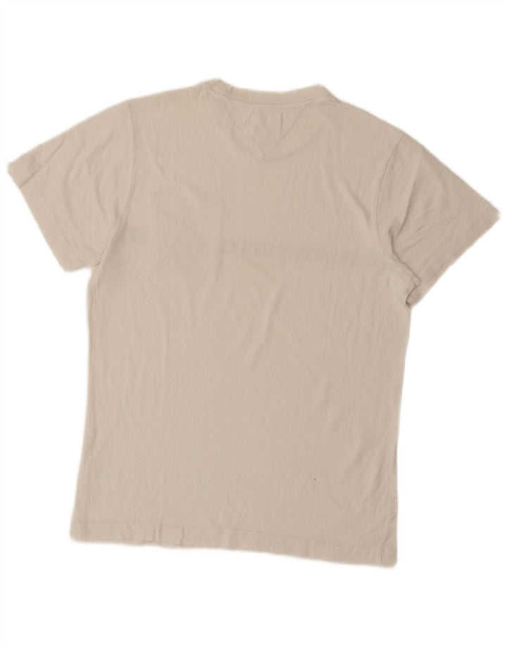TOMMY HILFIGER Herre grafisk T-shirt Top XS Hvid