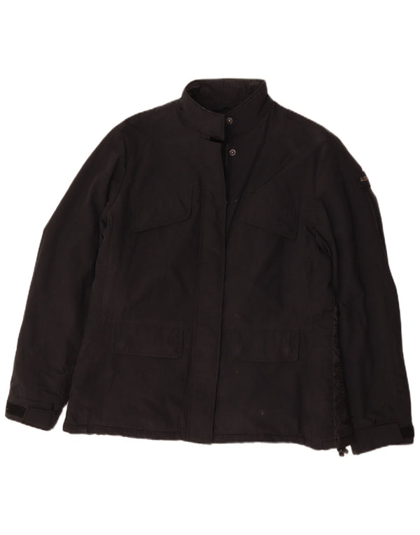 Aspesi Dame Windbreaker Jacket UK 18 XL Sort Polyamid